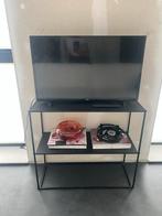 Zwarte metalen Side Table / kastje / rekje, Ophalen of Verzenden, 100 cm of meer, 50 Hz, Overige merken
