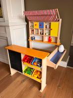 Houten winkeltje incl. accessoires, Kinderen en Baby's, Speelgoed | Houten speelgoed, Ophalen, Zo goed als nieuw, Meubelstuk of Keukentje