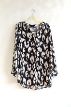 Blouse Zwart Wit MS Mode mt L (4582), Zwart, Maat 42/44 (L), Ophalen of Verzenden, Zo goed als nieuw