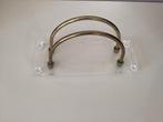 Vintage Brievenhouder Plexiglas Messing Servethouder, Antiek en Kunst, Ophalen