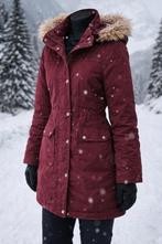 Vero Moda warme winterjas bordeaux dames parka met bontkraag, Maat 38/40 (M), Vero Moda, Ophalen of Verzenden, Gedragen