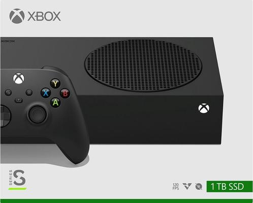 Xbox Series S 1 TB Zwarte Editie, Spelcomputers en Games, Spelcomputers | Xbox Series X en S, Zo goed als nieuw, Xbox Series S