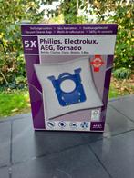 5x Stofzuigerzakken Philips, Electrolux, AEG, Tornado, Witgoed en Apparatuur, Onderdelen en Toebehoren, Ophalen of Verzenden, Nieuw