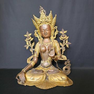 Witte Tara – Brons Beeld uit Nepal - 70 cm hoog beschikbaar voor biedingen