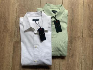 Ted Baker Set 2x overhemden shirts SLIM korte mouw 4 = L/50 beschikbaar voor biedingen