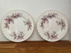 2 vintage gebaksbordjes Royal Albert Lavender Rose, Ophalen of Verzenden, Zo goed als nieuw, Porselein, Kop en/of schotel
