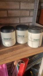 Emaille Bussen - Suiker, Koffie, Thee, Ophalen of Verzenden, Gebruikt