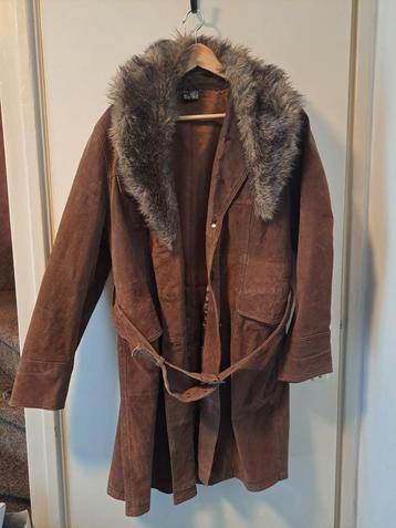 2-Bizzy peacoat jas, 100% leder.  beschikbaar voor biedingen