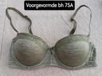 NIEUW Voorgevormde BH 75A mosgroen met kant, Ophalen, Groen, BH