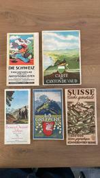 5 Unieke landkaarten/ kaartboekjes Zwitserland 1923-1955, Ophalen of Verzenden, Zo goed als nieuw, 1800 tot 2000, Landkaart