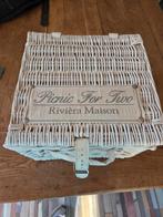 Riviera Maison Picknickmand voor 2, Hobby en Vrije tijd, Picknickmanden, Ophalen of Verzenden, Zo goed als nieuw