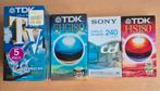 TDK videobanden en 1x Sony, Alle leeftijden, Ophalen of Verzenden, Nieuw in verpakking, Overige genres