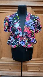 Unieke Handmade Tie Front Blouse Maat L, Overige kleuren, Handmade, Verzenden, Maat 42/44 (L)