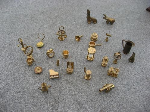 mooie koperen /messing miniaturen voor bv in letterbord, Antiek en Kunst, Antiek | Koper en Brons, Verzenden
