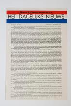 5 september 1944 - Het Dagelijks Nieuws | Heruitgave 1994, Verzamelen, Militaria | Tweede Wereldoorlog, Zo goed als nieuw, Verzenden