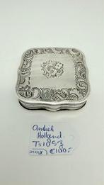 Orachtig zwaar zilveren pepermuntdoosje uit 1853!, Ophalen of Verzenden, Zilver