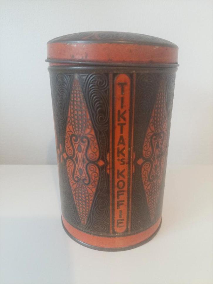 TikTak koffieblik, Verzamelen, Blikken, Gebruikt, Koffie, Overige merken, Ophalen of Verzenden