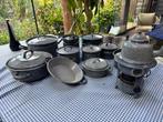 Grootmoeders Pannenset 12 delig, Huis en Inrichting, Keuken | Potten en Pannen, Ophalen, Gebruikt, Overige materialen, Pannenset