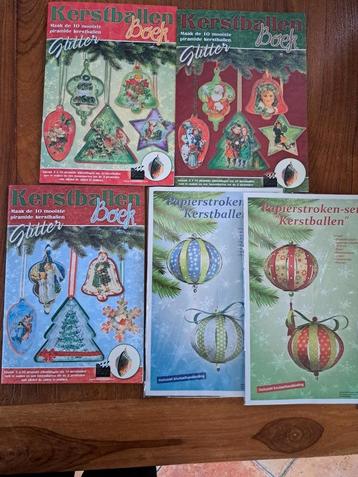 5x Zelf kerstballen maken kerst knutselen 3D beschikbaar voor biedingen