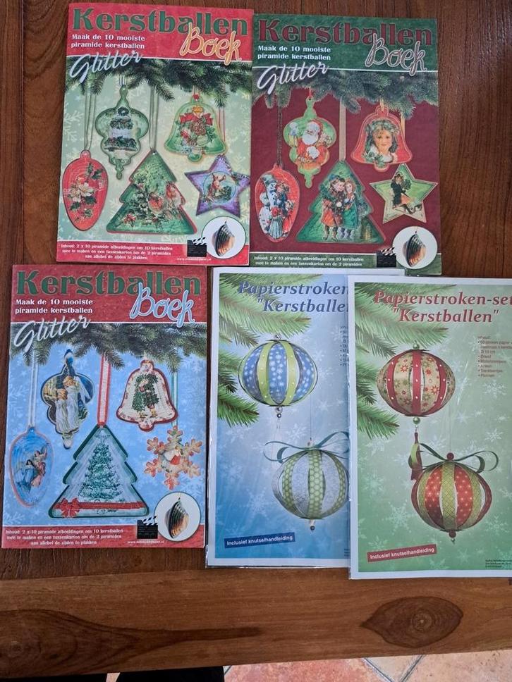 5x Zelf kerstballen maken kerst knutselen 3D, Hobby en Vrije tijd, Knutselen, Nieuw, Materiaal, Ophalen of Verzenden