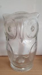 Vintage: Glazen Uil Spaarpot, Verzamelen, Spaarpotten, Ophalen of Verzenden, Zo goed als nieuw, Dier