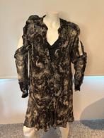 The kooples zijde jurk met open schouders maat it 44, Maat 38/40 (M), Zwart, The kooples, Ophalen of Verzenden