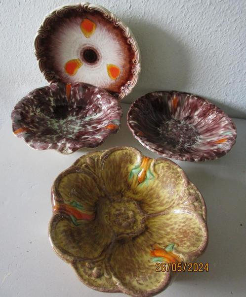 4 Oude keramiek schalen jaren 40/50, Antiek en Kunst, Antiek | Keramiek en Aardewerk, Ophalen of Verzenden
