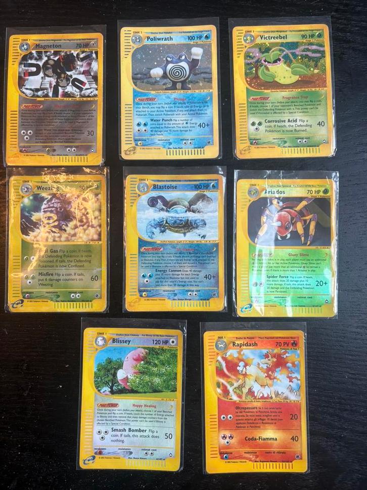 Pokemon kaarten Aquapolis en Expedition base sets Holos, Hobby en Vrije tijd, Verzamelkaartspellen | Pokémon, Zo goed als nieuw