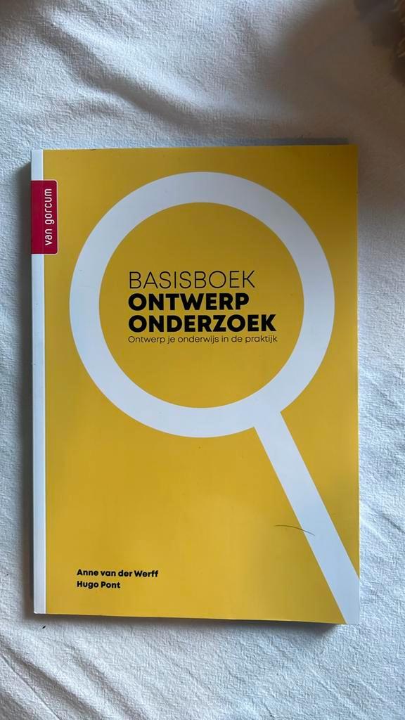 Anne van der Werff - Basisboek ontwerponderzoek, Boeken, Wetenschap, Zo goed als nieuw, Sociale wetenschap, Ophalen of Verzenden