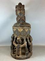 251243 Oud gebruikt Afrikaans Yoruba Agere-ifa altar bowl, Antiek en Kunst, Ophalen of Verzenden