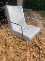 Harvink design lederen eetkamerstoel 6x, Huis en Inrichting, Ophalen, Zo goed als nieuw, Wit, Vijf, Zes of meer stoelen