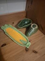 Barbotine mais en avocado schaaltje, Ophalen of Verzenden