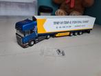 Tekno scania plus oplegger, Hobby en Vrije tijd, Modelauto's | 1:50, Ophalen of Verzenden, Zo goed als nieuw, Bus of Vrachtwagen