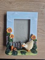 Schattige 3D fotolijst met eend en zonnebloemen, Ophalen of Verzenden, Zo goed als nieuw