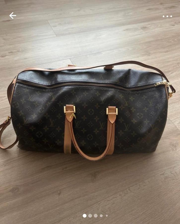 Reistas met extra schouderbanden, Sieraden, Tassen en Uiterlijk, Tassen | Damestassen, Gebruikt, Overige typen, Bruin, Ophalen of Verzenden