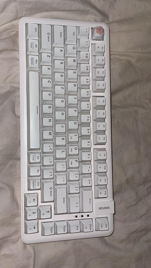 Sounix X75 Mechanisch Toetsenbord - Red Switches, Computers en Software, Toetsenborden, Zo goed als nieuw, Qwerty, Bedraad, Gaming toetsenbord