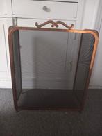 Brocante franse haardscherm spatscherm vonkenvanger chroom, Antiek en Kunst, Ophalen of Verzenden