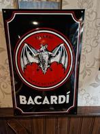 Bacardi emaille bord, Verzamelen, Ophalen of Verzenden, Zo goed als nieuw, Reclamebord