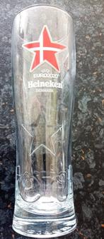 HEINEKEN BIERGLAS DENMARK UEFA EURO2020, Ophalen of Verzenden, Nieuw, Bierglas
