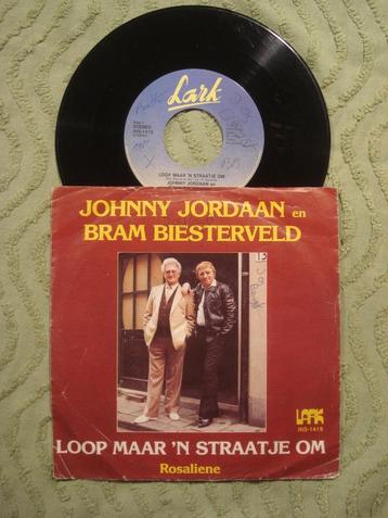 Johnny Jordaan 7" Vinyl Single: ‘Loop maar ’n straatje om’ beschikbaar voor biedingen