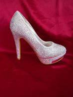 Plateaupump hoge hak geheel bezet met diamantjes mt. 39, Ophalen, Pumps, Overige kleuren, Nieuw