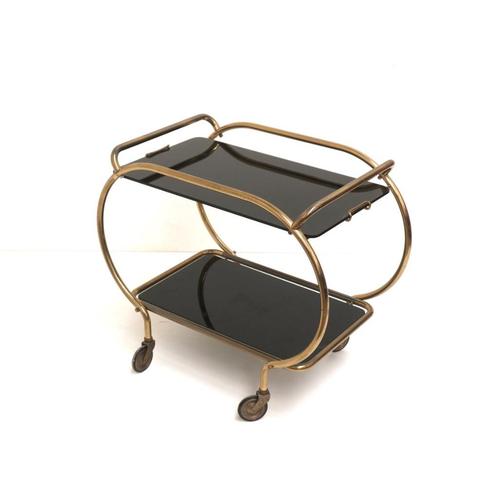 Vintage design serveerwagen bijzettafel jaren '70 trolley, Huis en Inrichting, Tafels | Statafels, Gebruikt, Verzenden