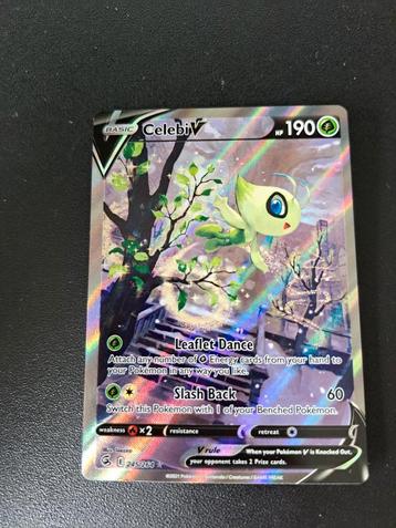 Celebi V FST 245 Pokémonkaart beschikbaar voor biedingen