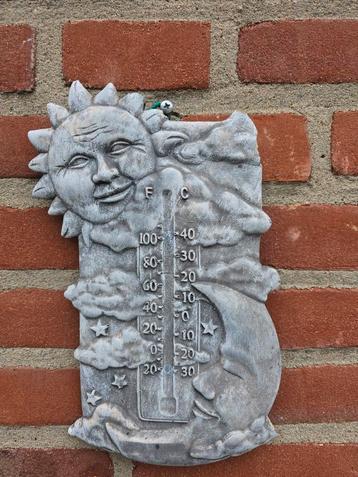 Tuin Thermometer Zon & Maan Decoratie beschikbaar voor biedingen