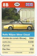 Kw4507 autokaartje 8b rolls royce silver cloud, Ophalen of Verzenden, Zo goed als nieuw, Auto's