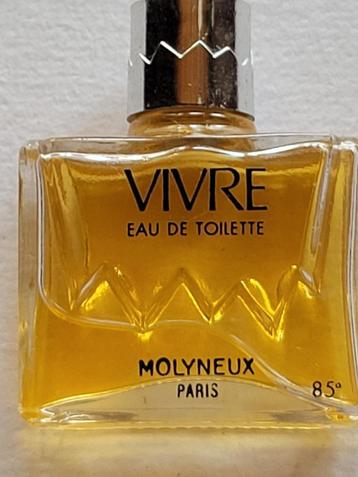 Vintage Miniatuur Eau de Toilette VIVRE Molyneux Paris 7,5 beschikbaar voor biedingen
