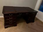 Chesterfield stijl bureau + kast klassiek mahonie engels, Ophalen of Verzenden, Gebruikt