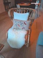Rieten fauteuil zgan, Huis en Inrichting, Fauteuils, Ophalen, Zo goed als nieuw, 50 tot 75 cm, Riet of Rotan