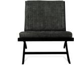 Fauteuil Madrid stof touch me antraciet | Webshop, Modern design, Minder dan 75 cm, Nieuw, Ophalen of Verzenden