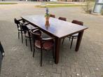 Stamtafel 220x100 eettafel, Huis en Inrichting, Tafels | Eettafels, 200 cm of meer, 100 tot 150 cm, Gebruikt, Rechthoekig